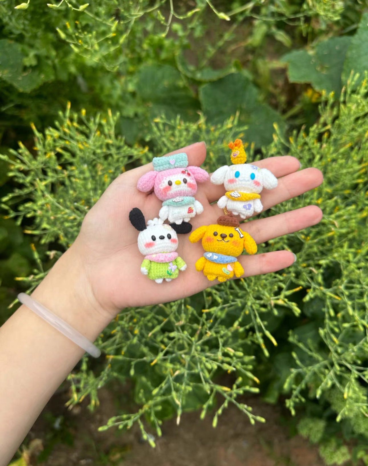 Crochet Animal/Fridge Magnet/Fishman/Panda/Pompom/pacha/Melody/Frog/HelloKitty