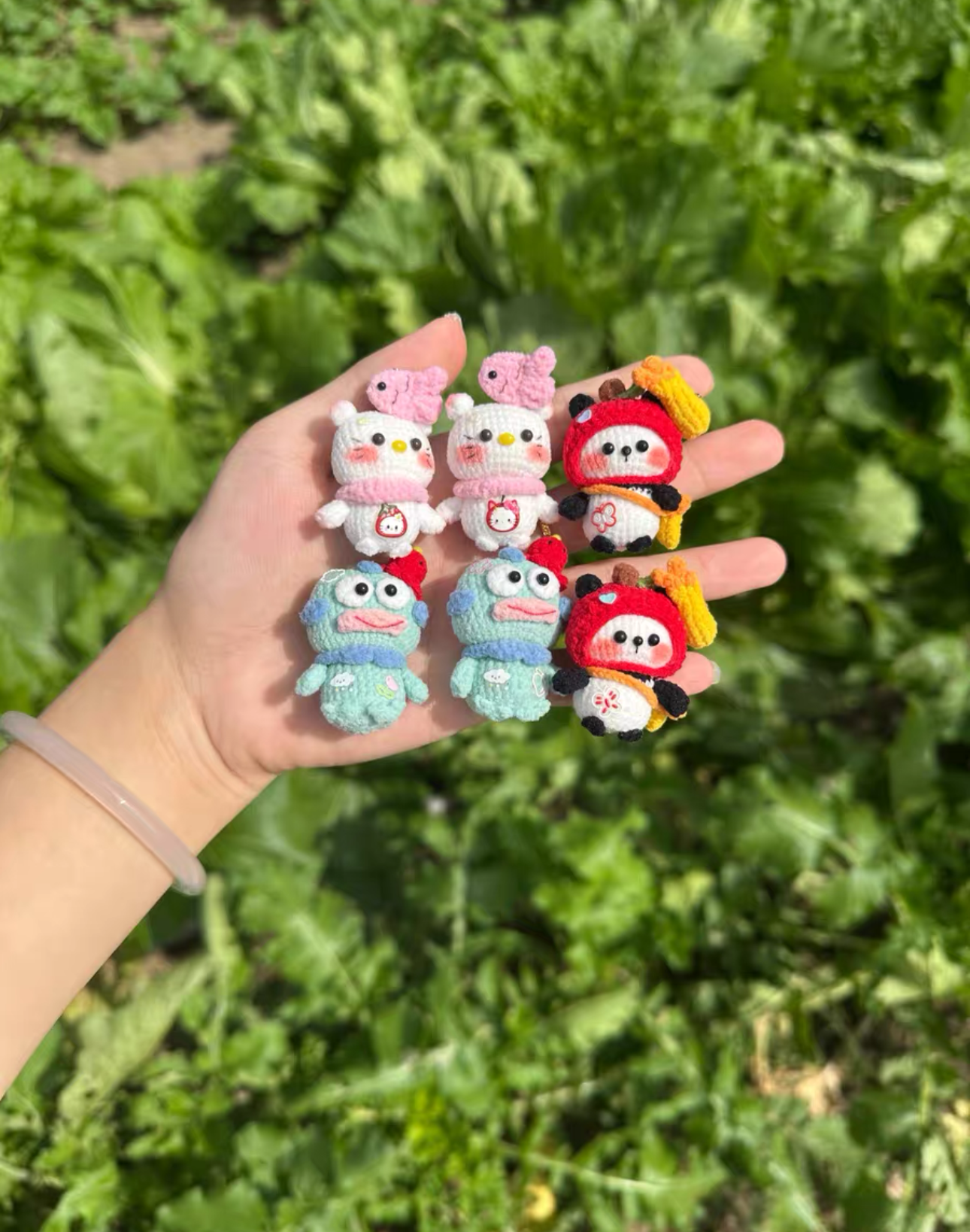 Crochet Animal/Fridge Magnet/Fishman/Panda/Pompom/pacha/Melody/Frog/HelloKitty