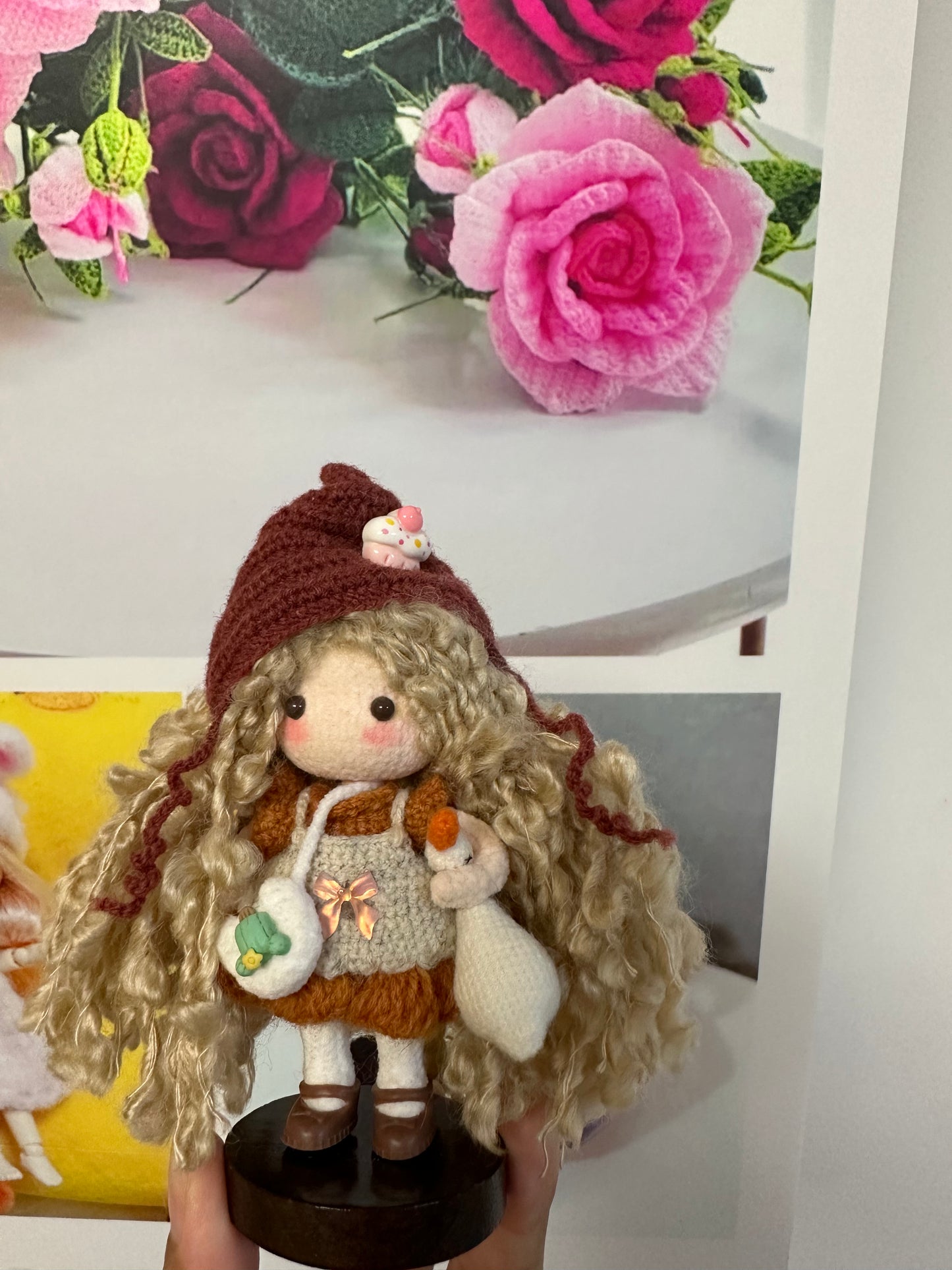 Goose Girl/Mini Girl/Orange Outfit with Red Hat(11~12 cm/4.3~4.5 inch)