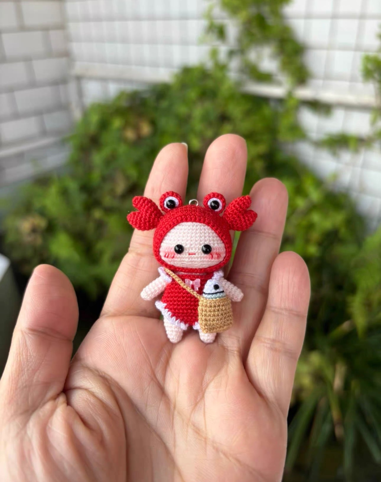 Crochet Mini People with Outfit/Micro Crochet(4.5 cm/1.8 inch)