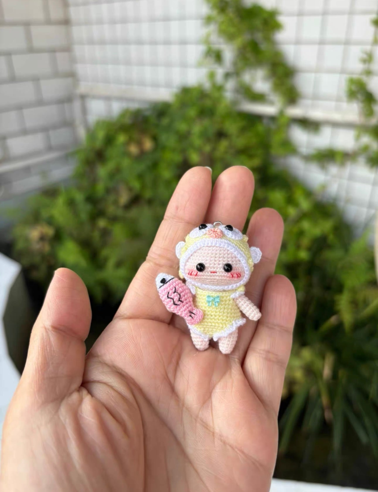 Crochet Mini People with Outfit/Micro Crochet(4.5 cm/1.8 inch)