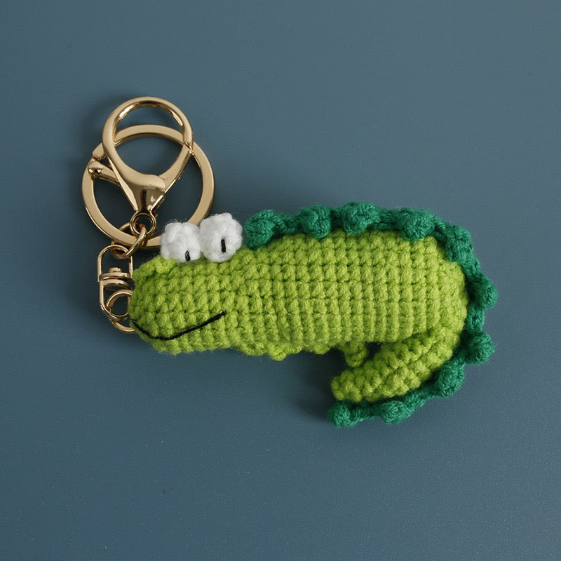 Crochet Crocodile Keychain