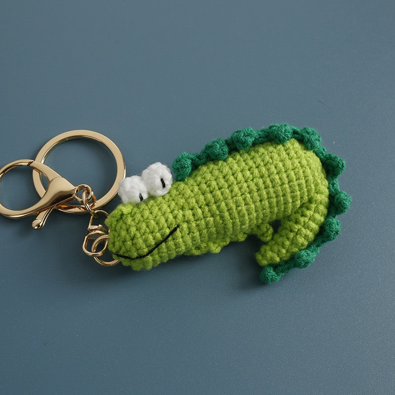 Crochet Crocodile Keychain