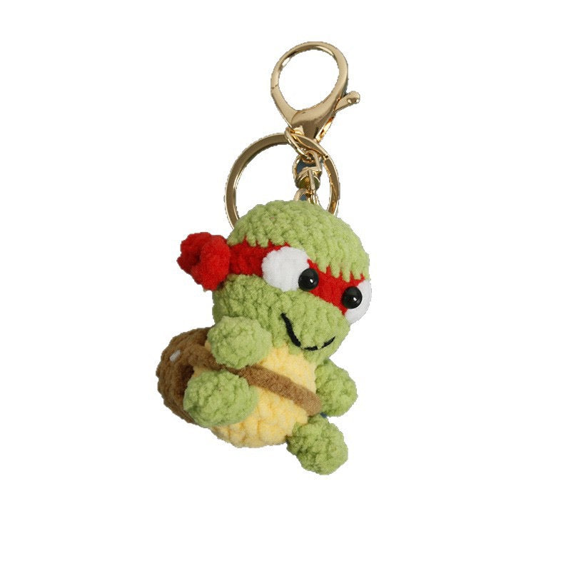 Crochet Ninja Turtle Keychain(5~6 cm/2~2.4 inch)