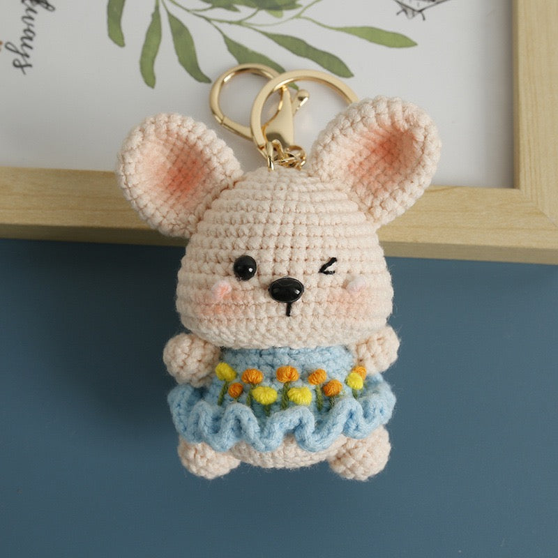 Crochet Koala Girl Keychain
