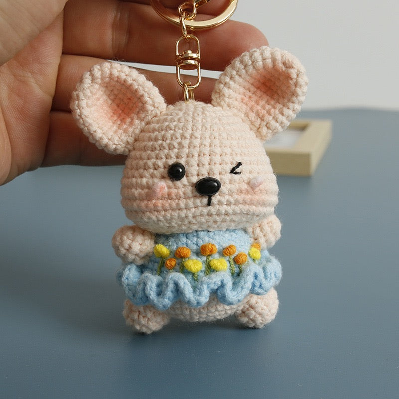 Crochet Koala Girl Keychain