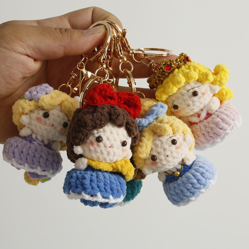 Crochet Disney Princess Keychain(7 cm/2.8 inch)