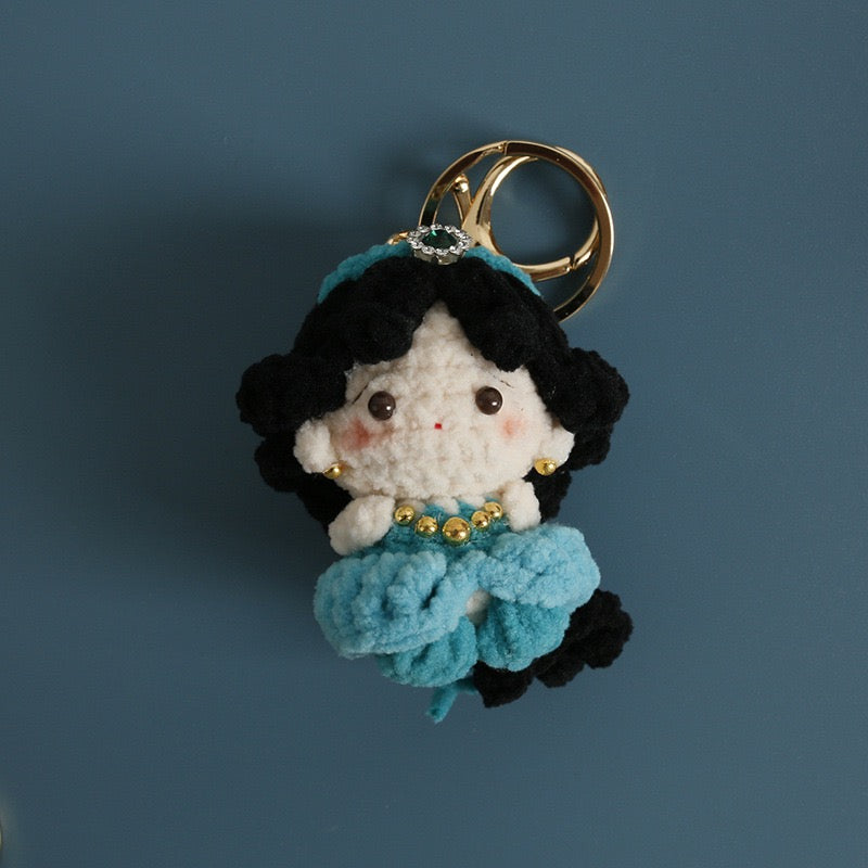Crochet Disney Princess Keychain(7 cm/2.8 inch)