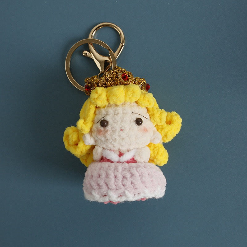 Crochet Disney Princess Keychain(7 cm/2.8 inch)