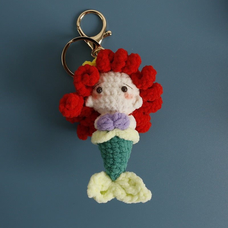 Crochet Disney Princess Keychain(7 cm/2.8 inch)