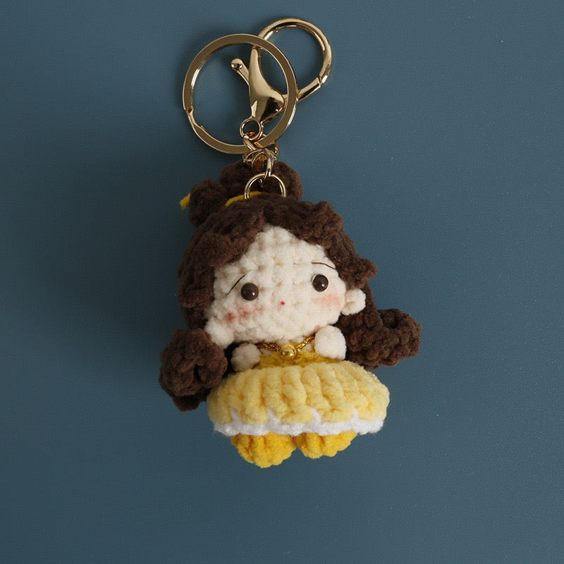 Crochet Disney Princess Keychain(7 cm/2.8 inch)