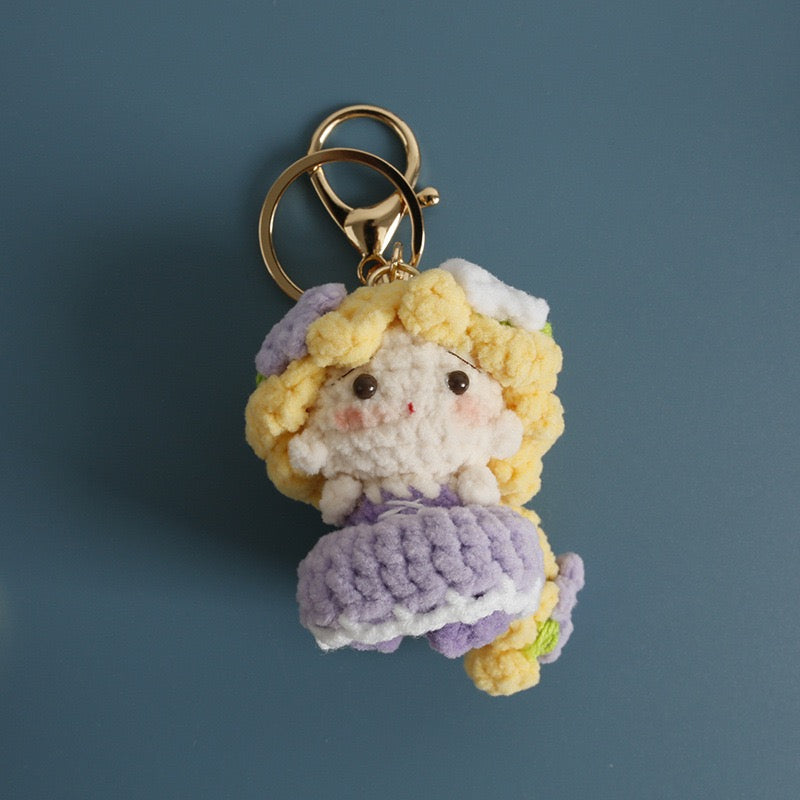 Crochet Disney Princess Keychain(7 cm/2.8 inch)