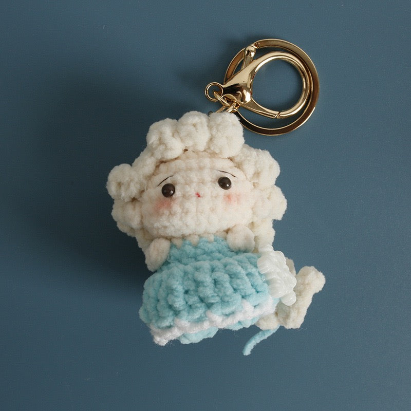 Crochet Disney Princess Keychain(7 cm/2.8 inch)
