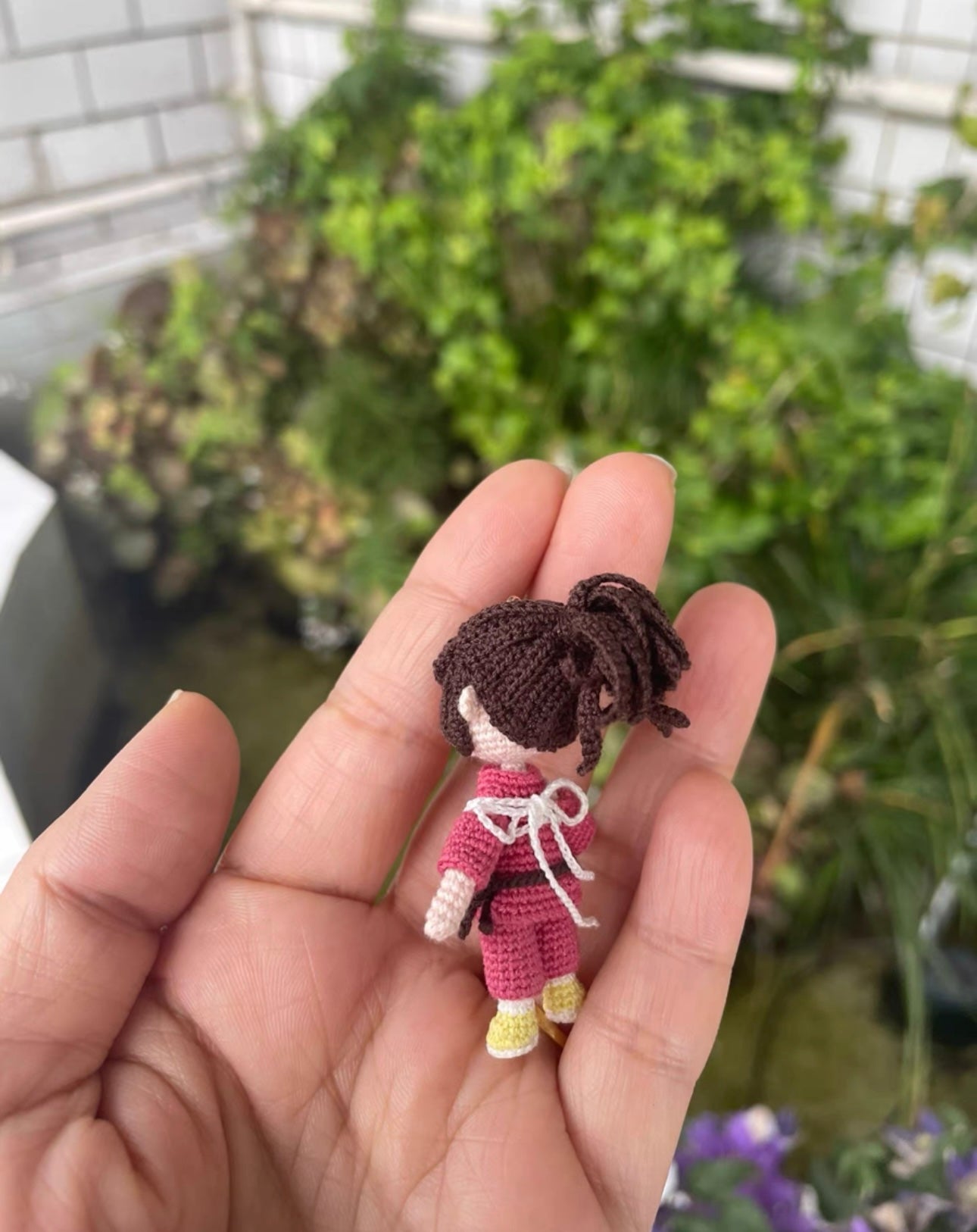 Crochet Chihiro/Spired Away/Mini Girl/Micro Crochet(5 cm/2 inch)