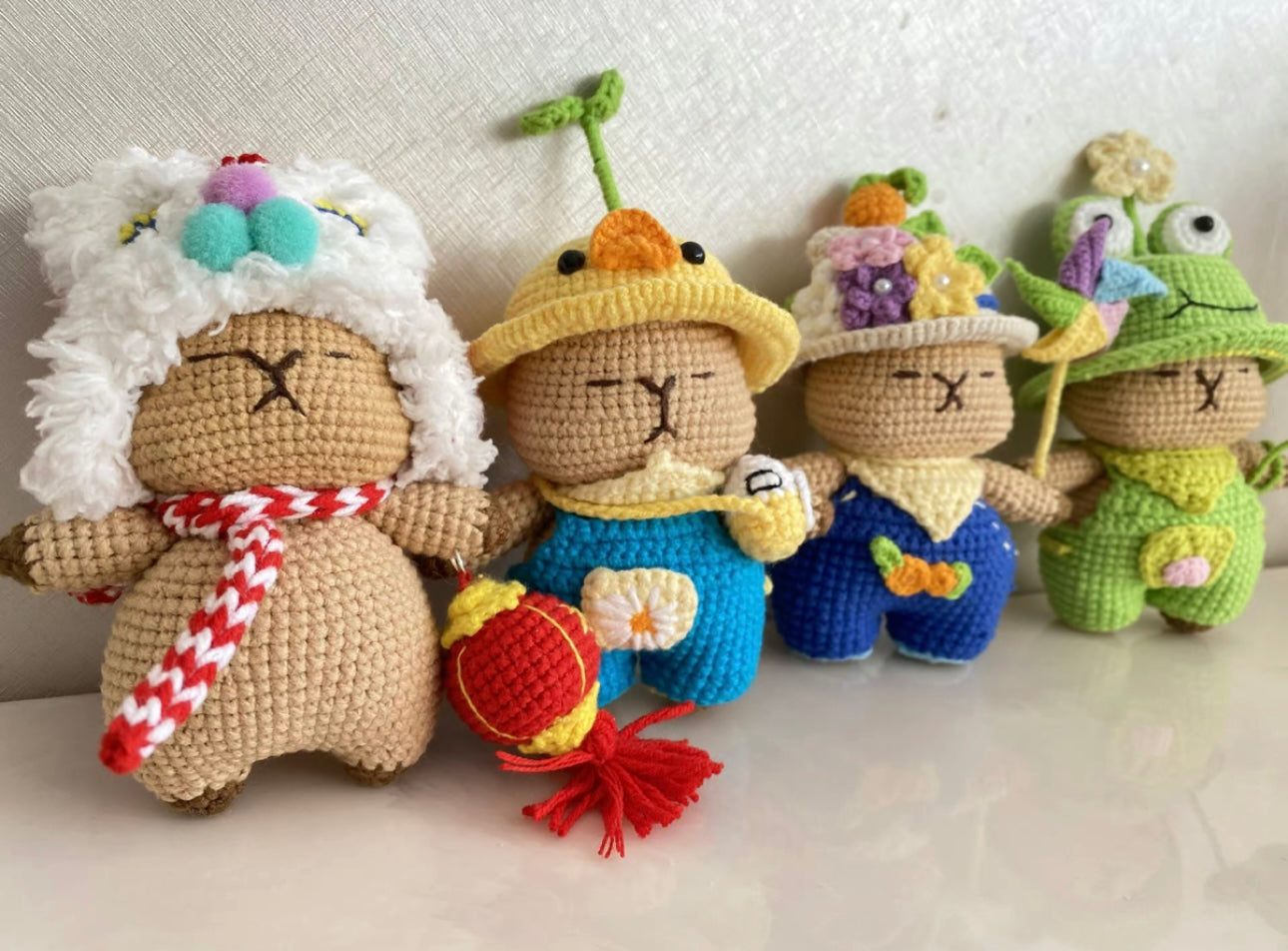 Crochet Capybara with Outfit