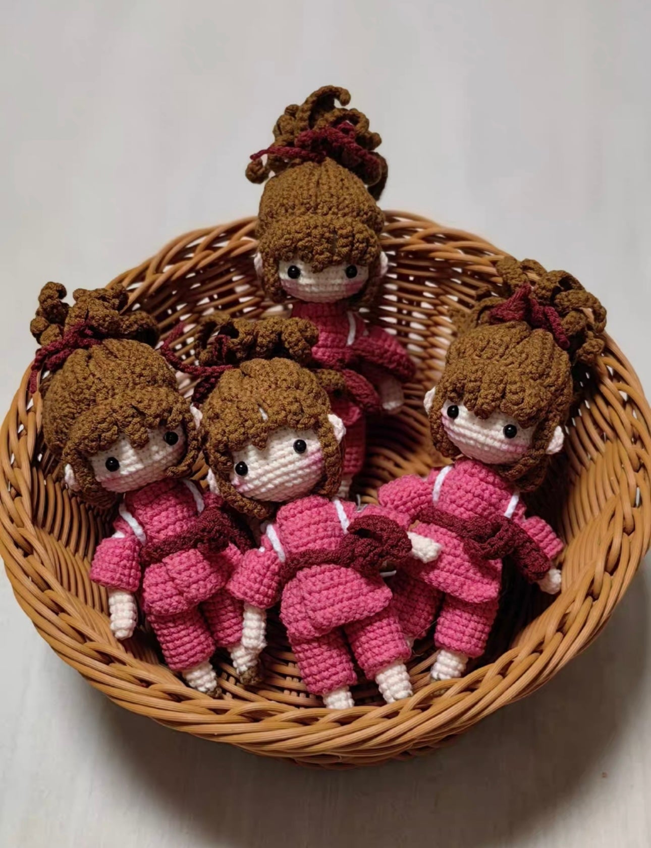Crochet Chihiro/Haku/Spired Away/Girl(15 cm/5.9 inch)