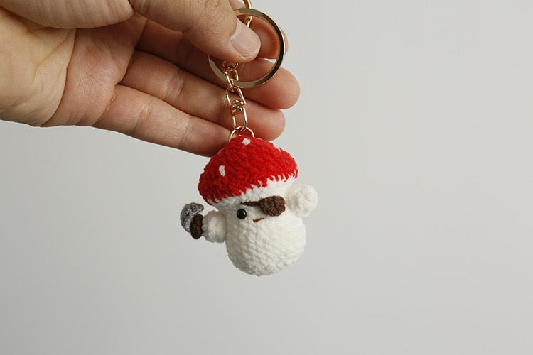 Pirate Mushroom Keychain