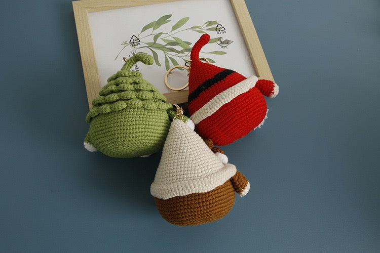Christmas Santa/Deer/Elf Keychain