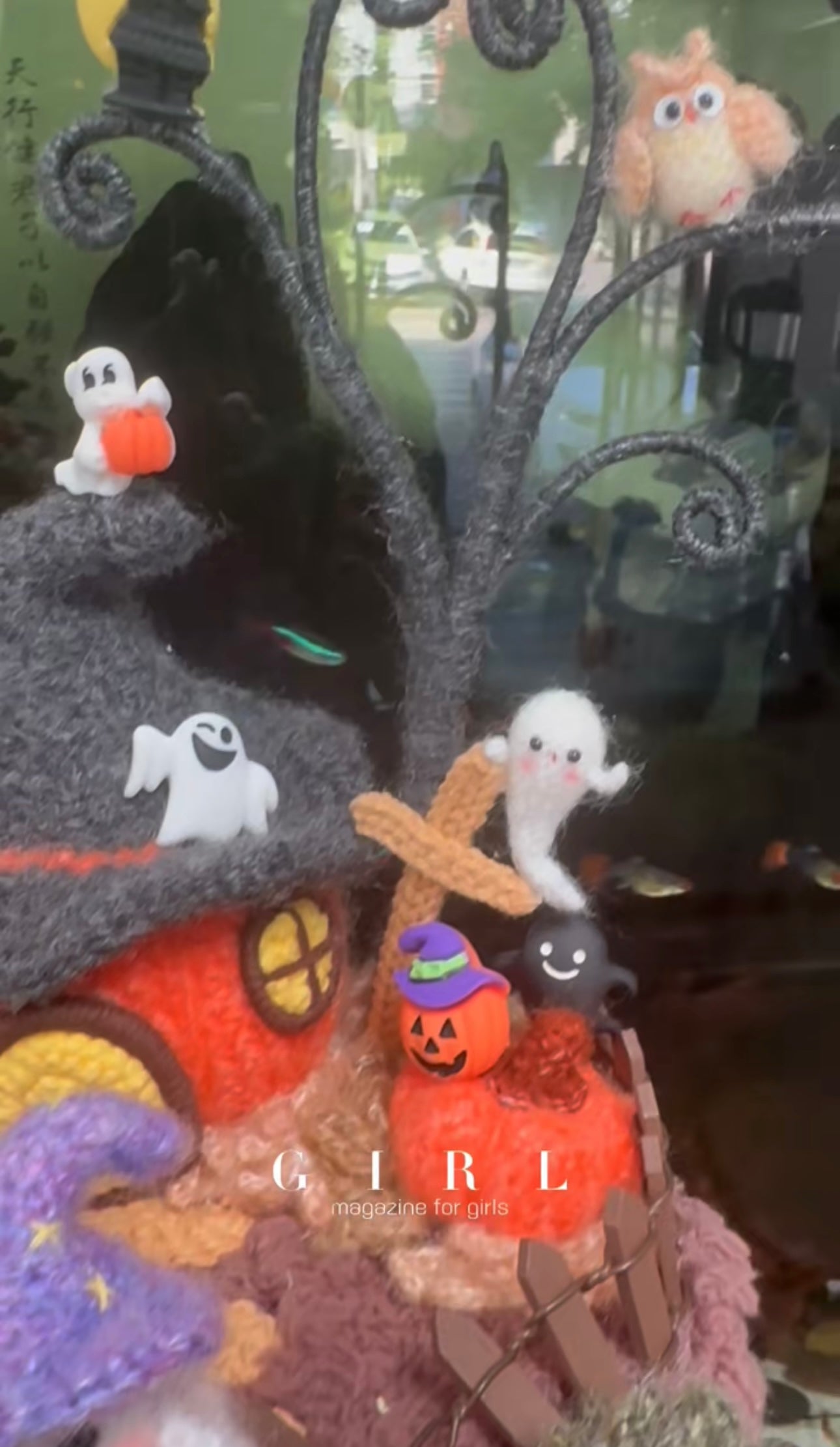 Crochet Halloween House/Night Lamp