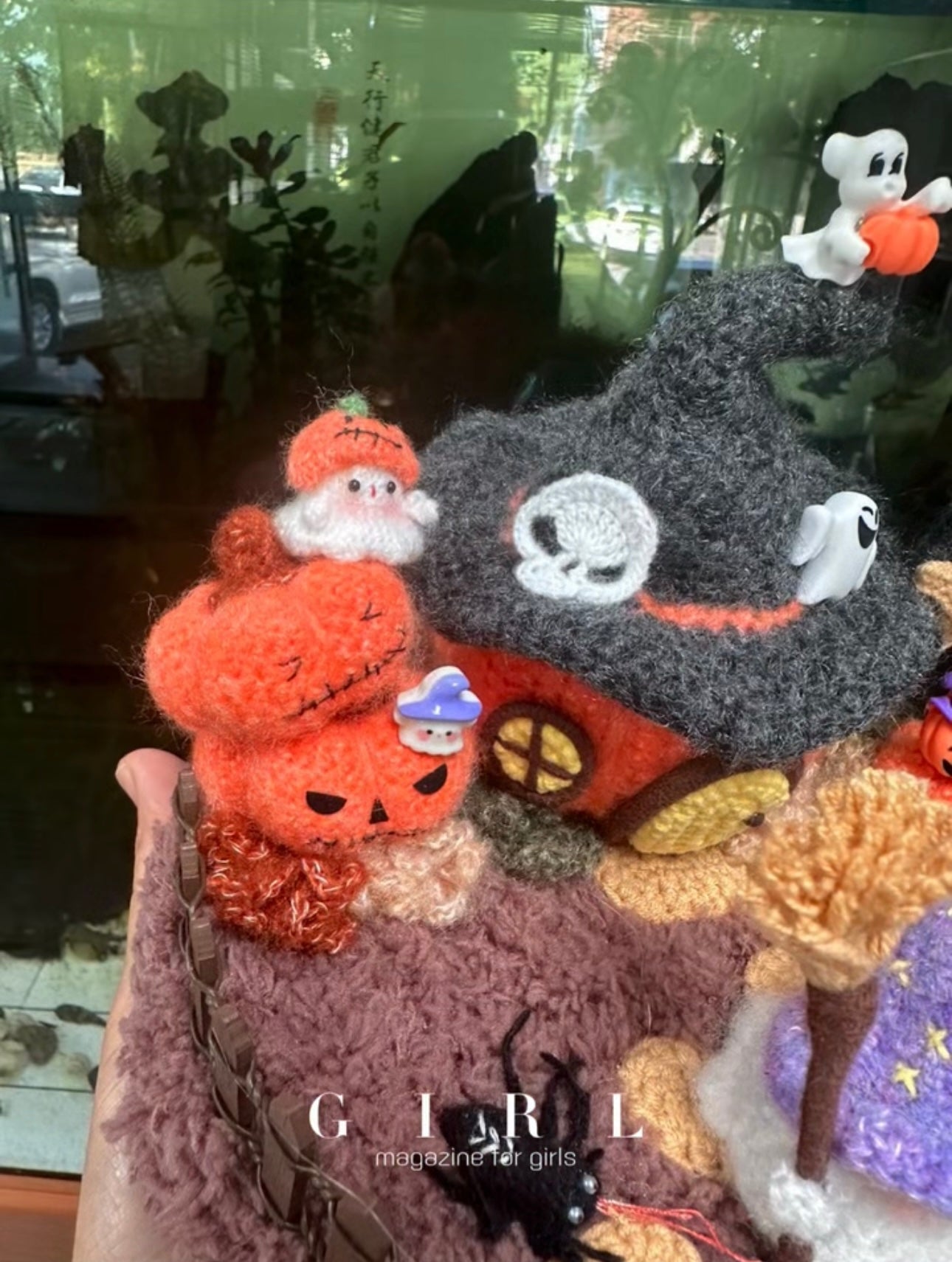 Crochet Halloween House/Night Lamp