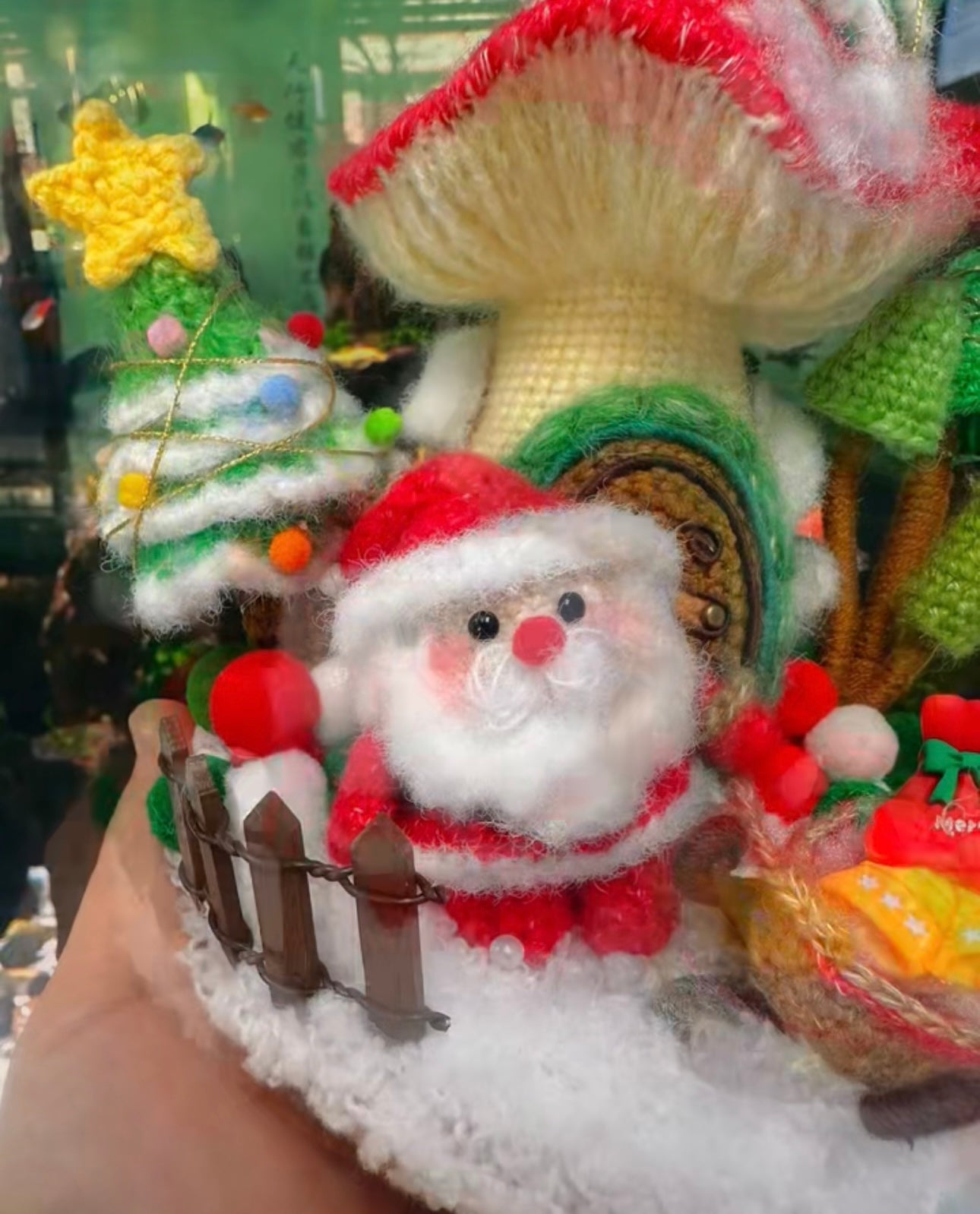 Crochet Christmas House/Santa/Snowman/Night Lamp