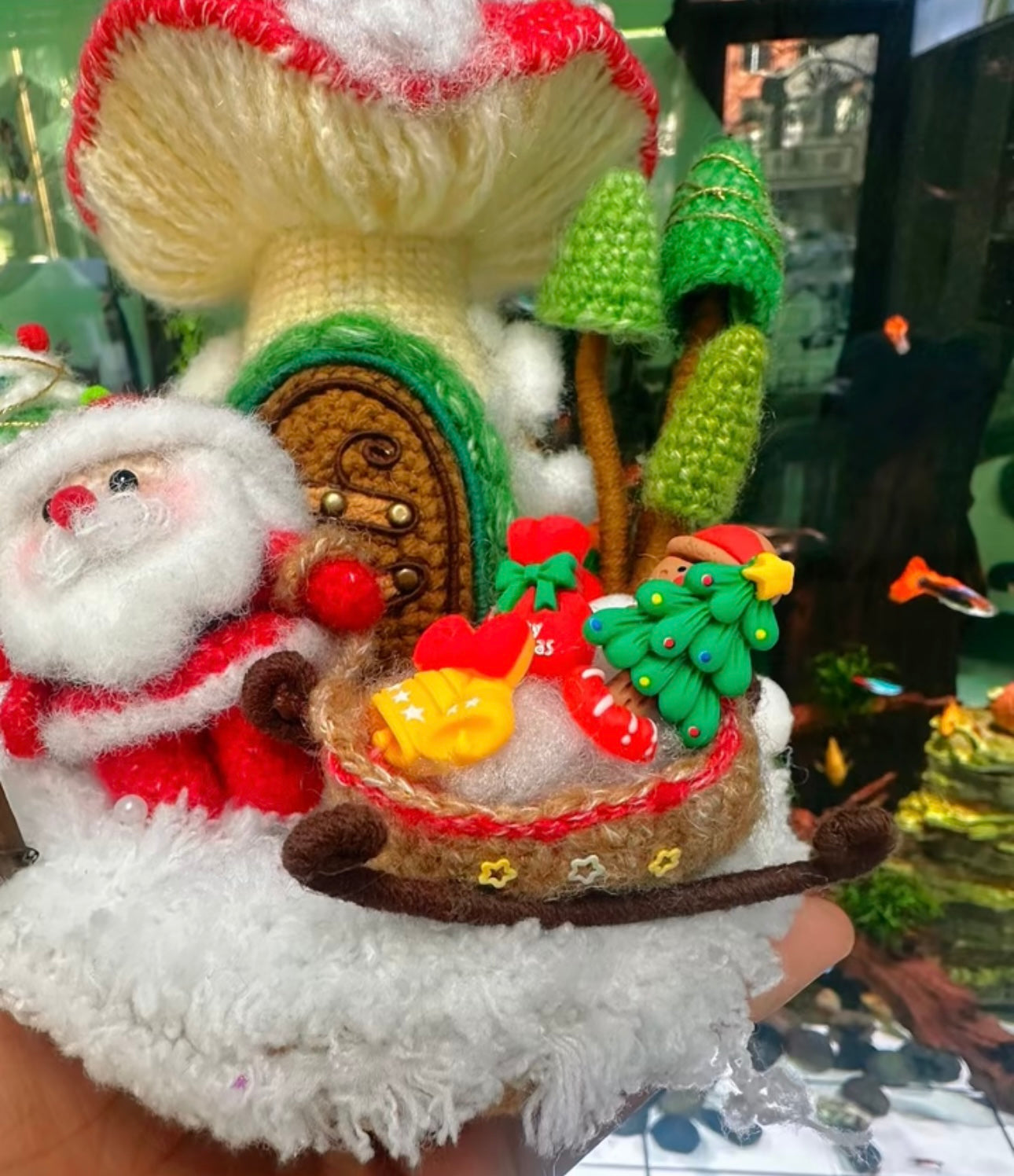 Crochet Christmas House/Santa/Snowman/Night Lamp