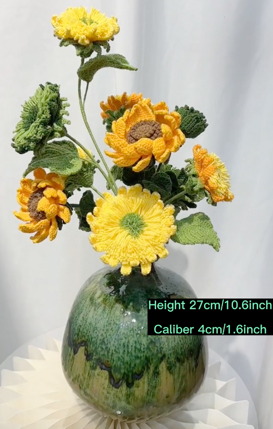 Handmade Vase(Height 27cm/10.6inch; Caliber 4cm/1.6inch)