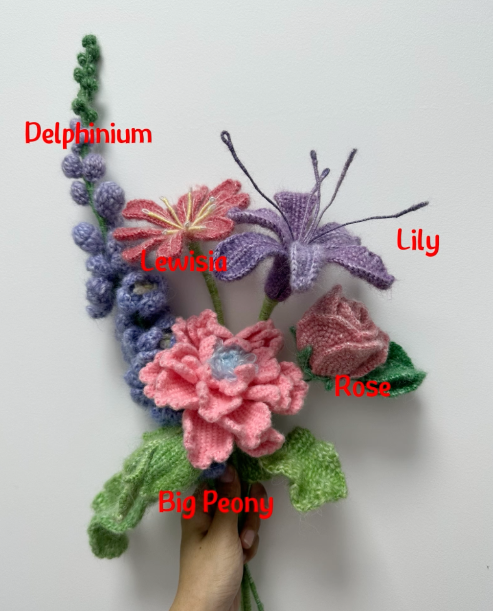 Crochet Mystery Flowers - Mohair