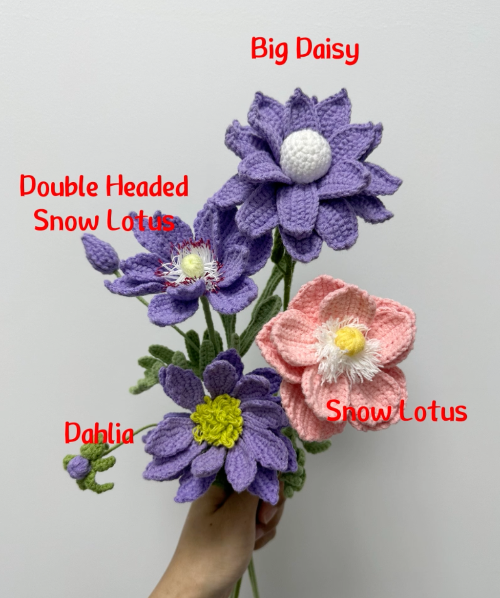 Crochet Mystery Flowers - Cotton