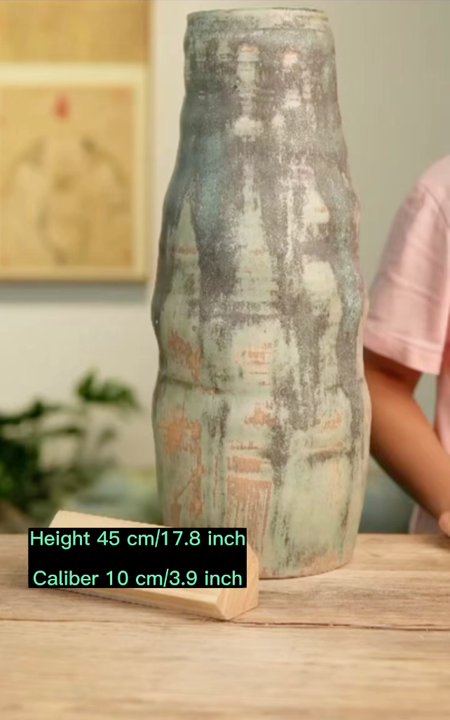 Handmade Vase(Height 45cm/17.8 inch;  Caliber 10 cm/3.9 inch)