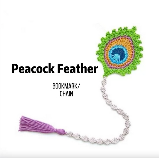 Peacock Feather Chain- Lace Cotton