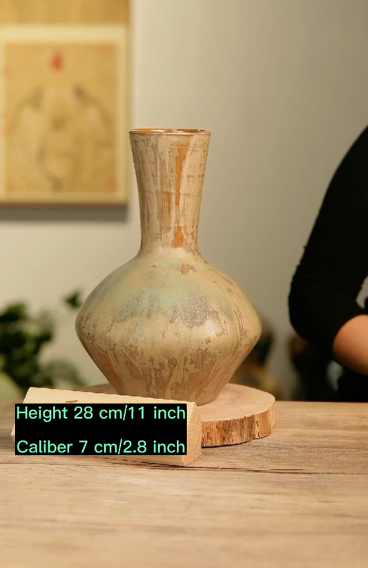 Handmade Vase(Height 28 cm/11 inch;  Caliber 7 cm/2.8 inch)