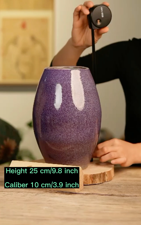 Handmade Vase(Height 28 cm/11 inch;  Caliber 7 cm/2.8 inch)