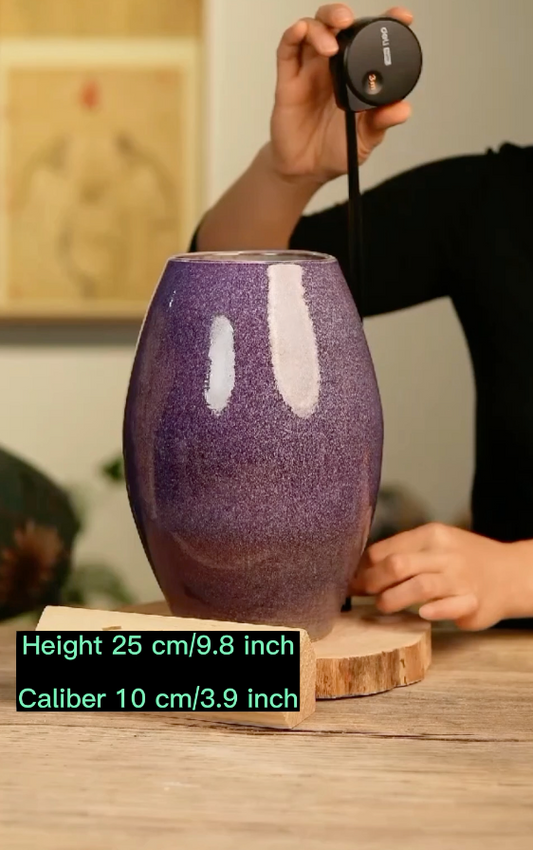 Handmade Vase(Height 28 cm/11 inch;  Caliber 7 cm/2.8 inch)