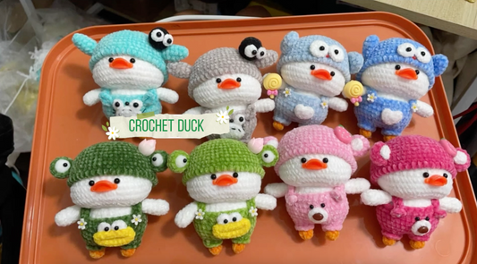 Crochet Duck with Animal Outfit