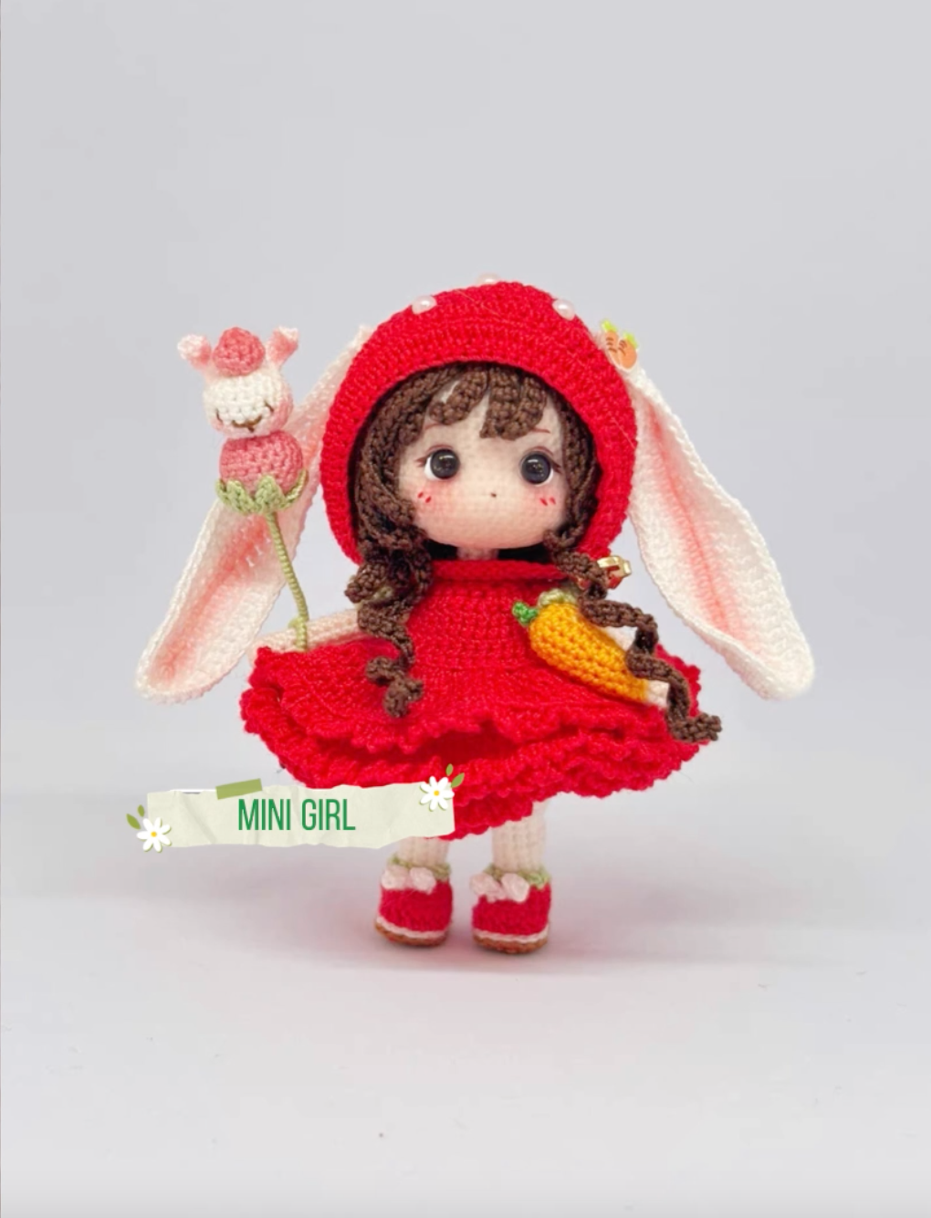 Mini Girl/Lace Cotton/Bunny Hat(6 cm/2.4 inch)