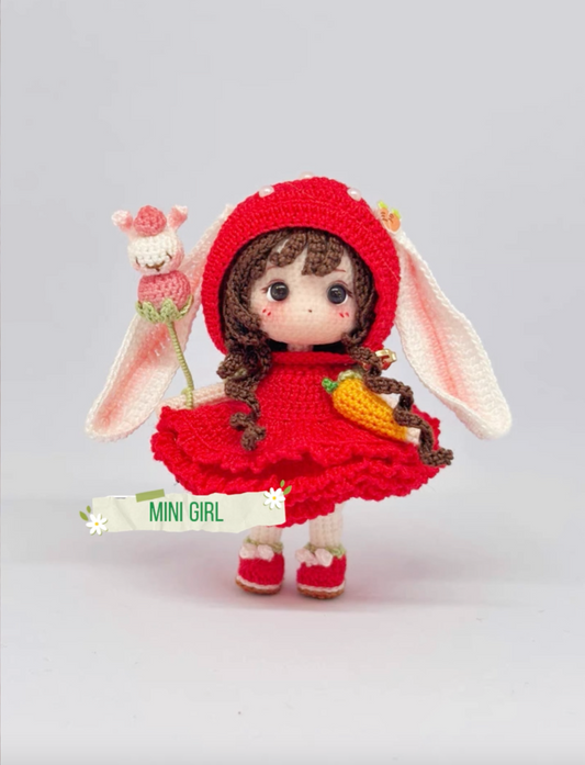 Mini Girl/Lace Cotton/Bunny Hat(6 cm/2.4 inch)
