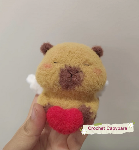 Crochet Capybara(9~10 cm/3.5~3.9 inch)