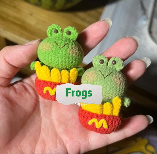 Crochet MacDonal's Frog(5 cm/2 inch)