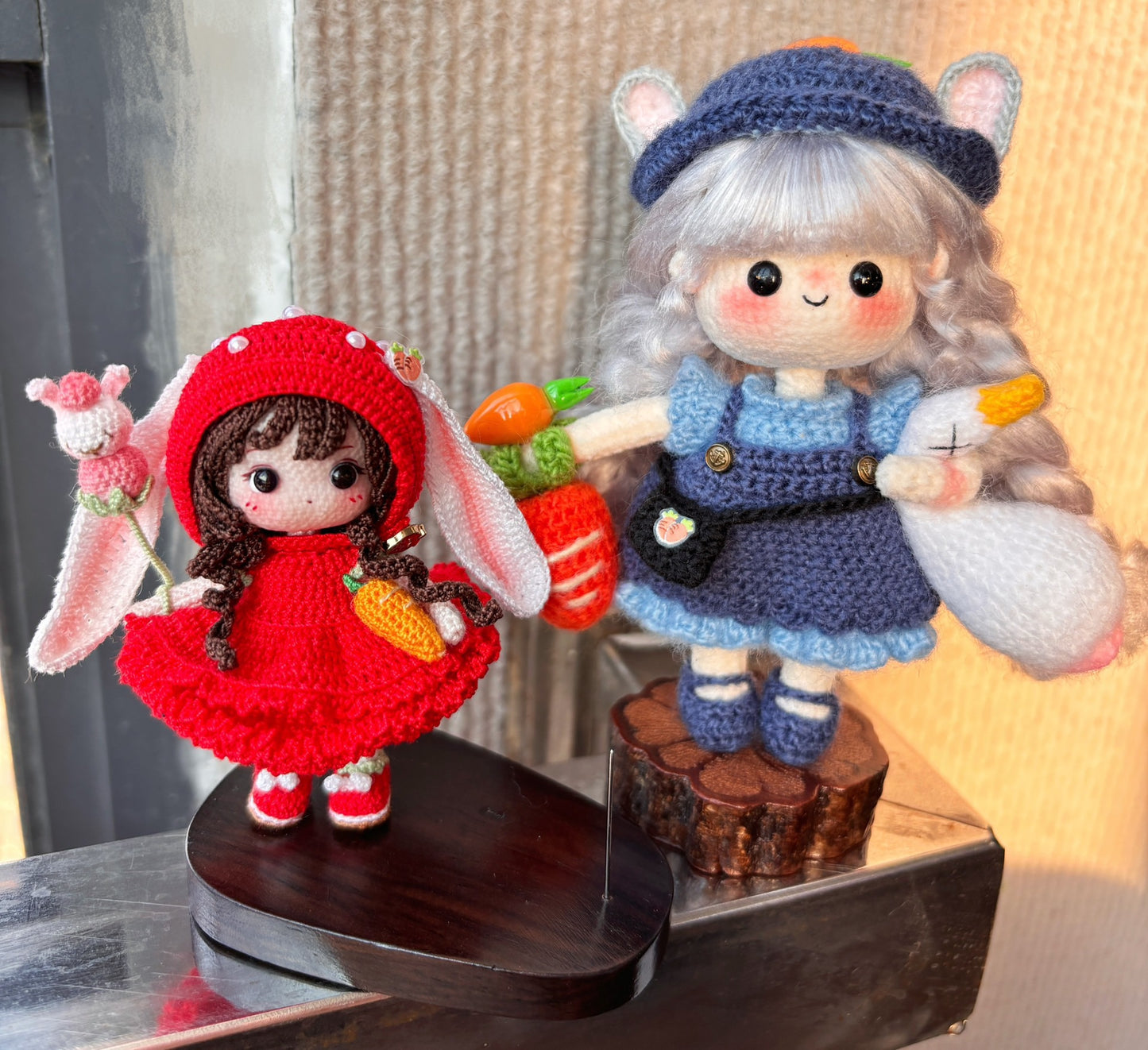 Mini Girl/Lace Cotton/Bunny Hat(6 cm/2.4 inch)