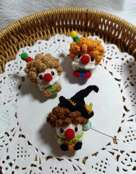 Crochet Halloween Clown/Mini Clown