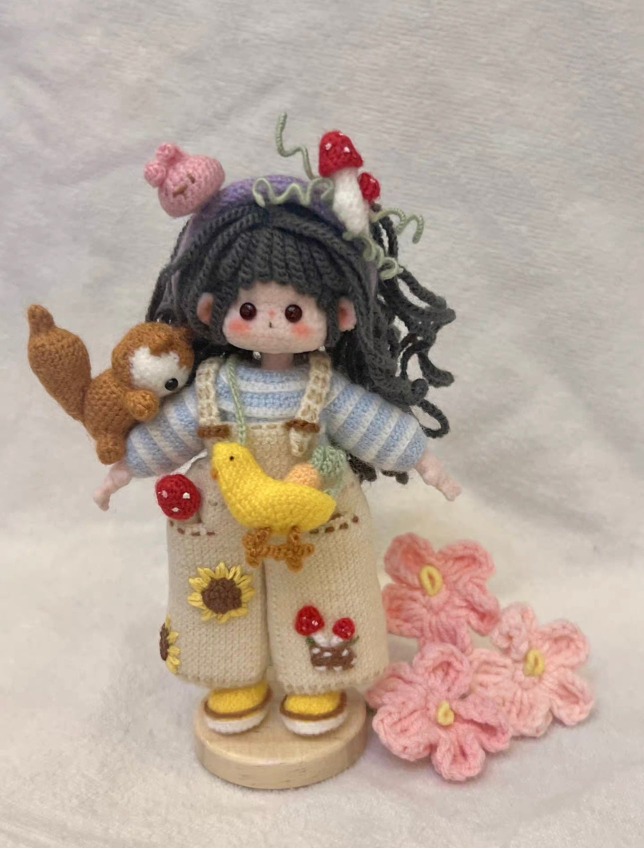 Crochet Mini Girl/Squirrel