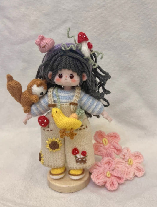 Crochet Mini Girl/Squirrel