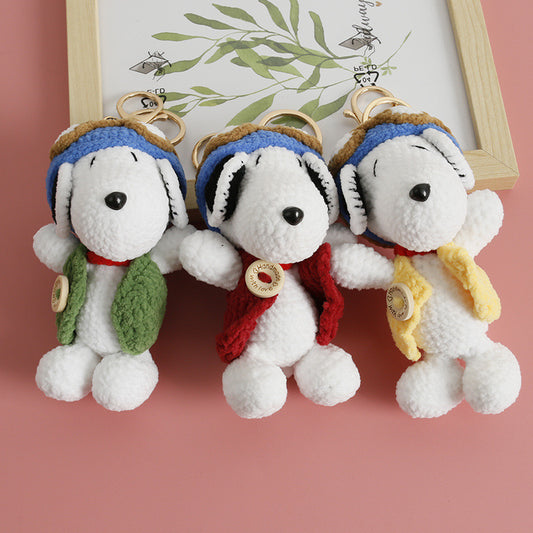 Snoopy Keychain Type B(soft yarn)