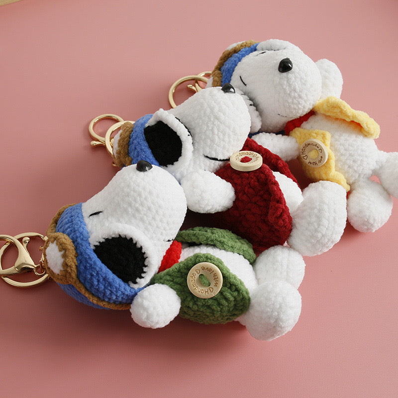 Snoopy Keychain Type B(soft yarn)