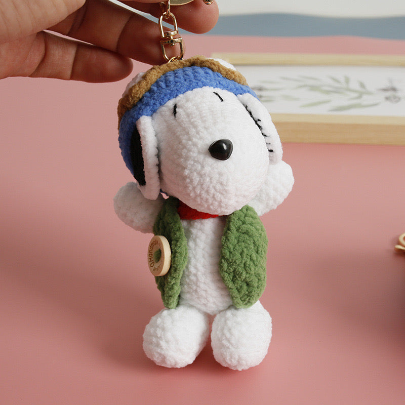 Snoopy Keychain Type B(soft yarn)