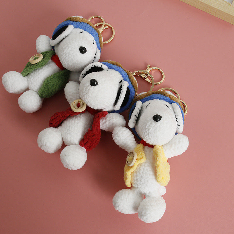 Snoopy Keychain Type B(soft yarn)