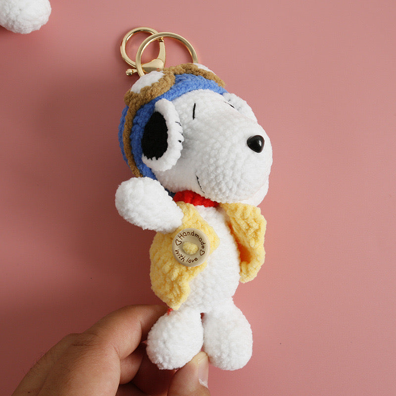 Snoopy Keychain Type B(soft yarn)