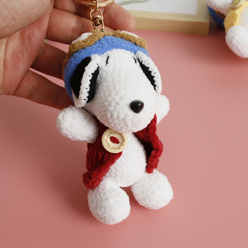 Snoopy Keychain Type B(soft yarn)