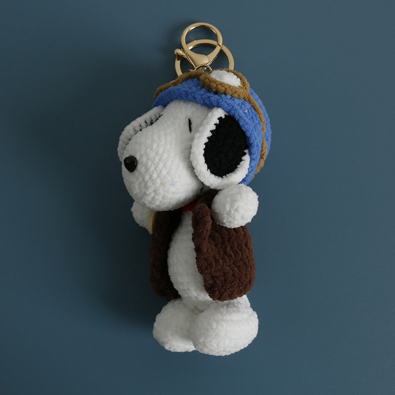 Snoopy Keychain Type B(soft yarn)